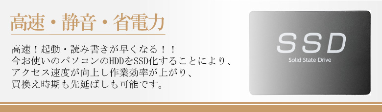 高速・静音・省電力